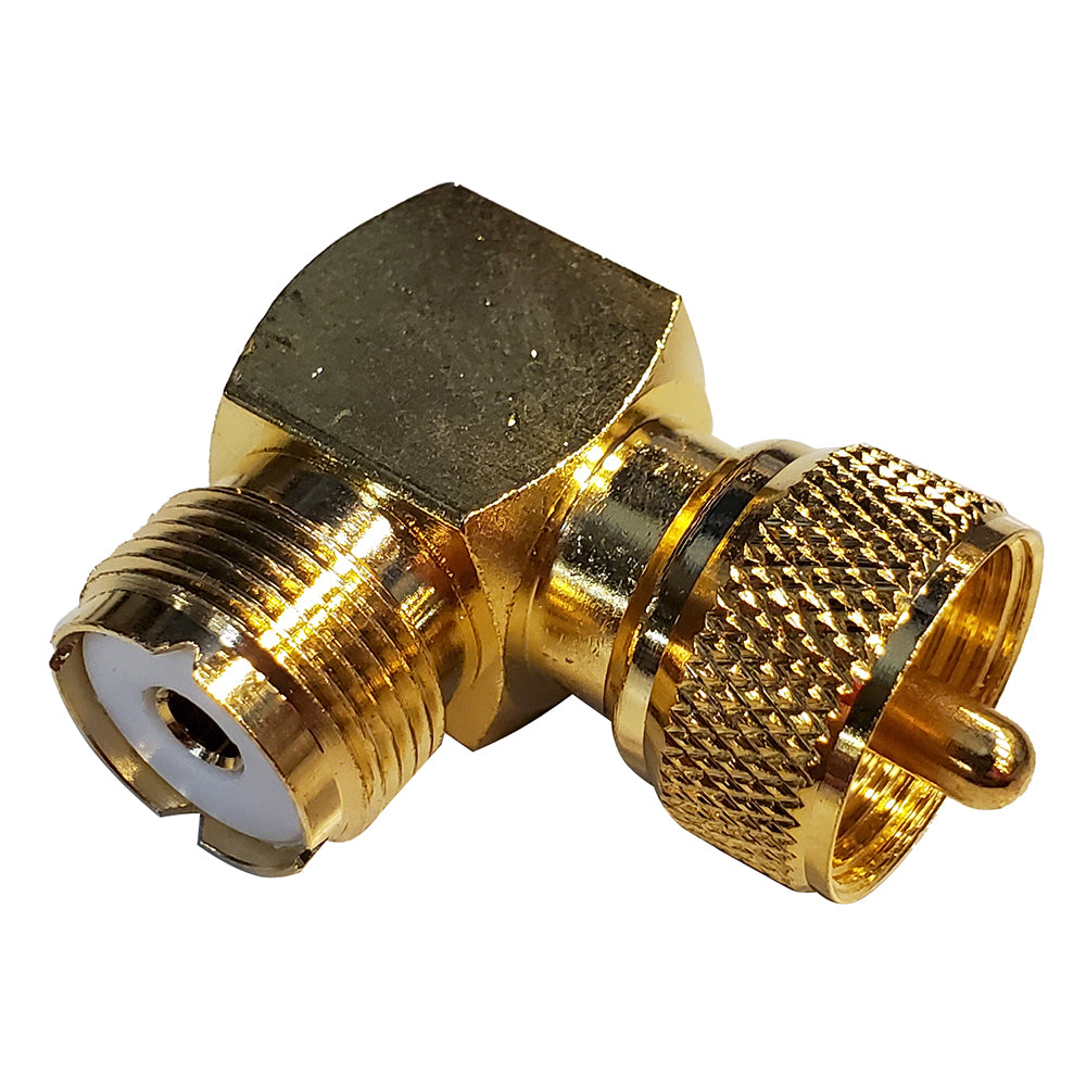 Shakespeare Right Angle Connector PL259 to SO239 Adapter RA259239G