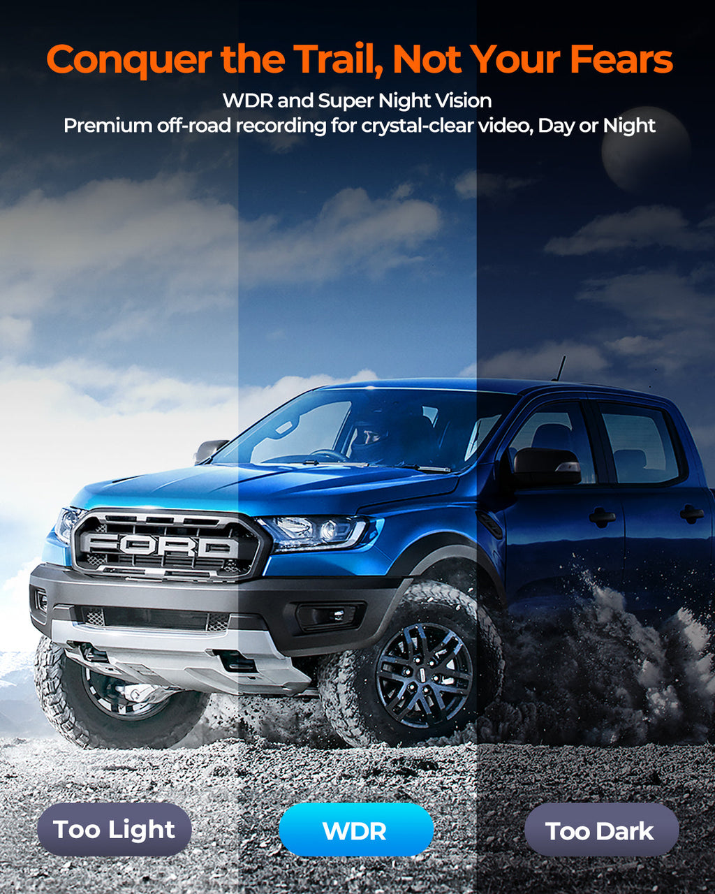 Acumen The Legend 3CH Mirror – Triple-FHD Digital Rearview System with WiFi, GPS & Night Vision