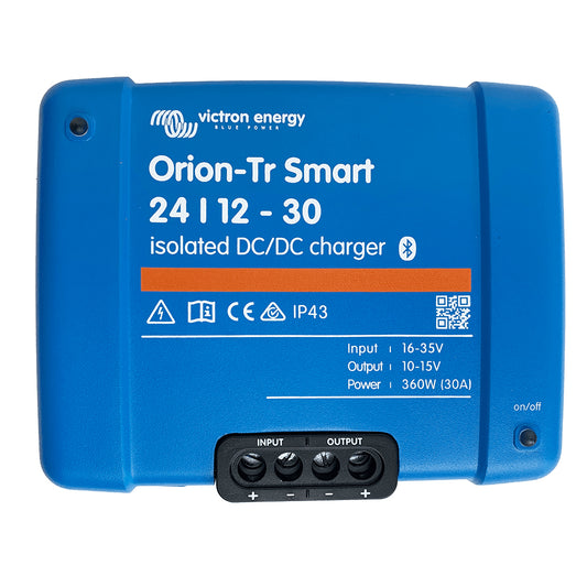 Victron Energy OrionTR Smart 241230 30A 360W Isolated DCDC Charger or Power Supply ORI241236120