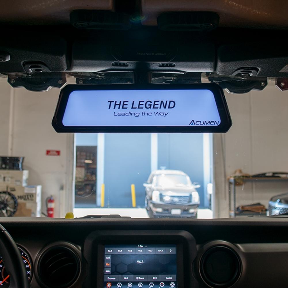 Acumen The Legend 2CH Mirror – 4K Front + 2.5K Rear Digital Rearview System with WiFi, GPS & IP67 Rating