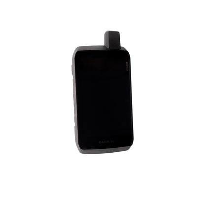 Black Montana 710i device with 'Garmin' branding on a white background