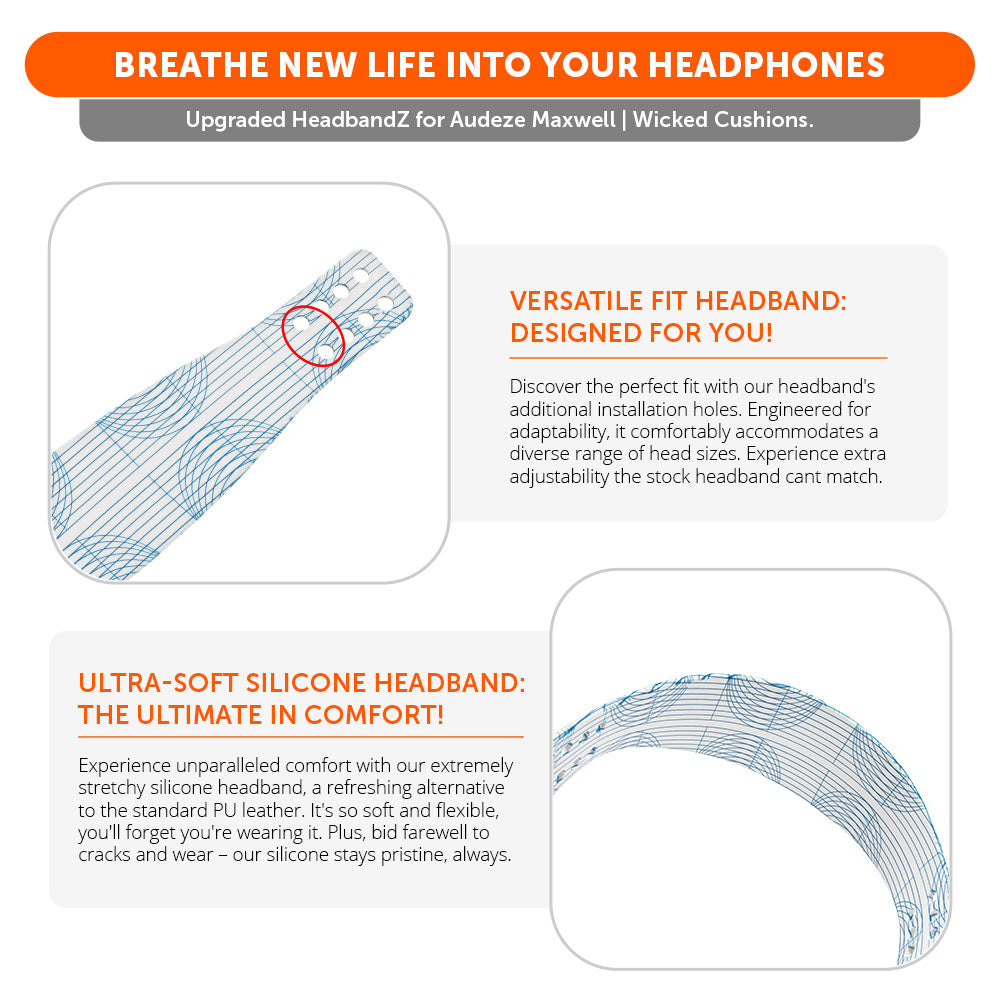 WC Silicone HeadbandZ for Audeze Maxwell