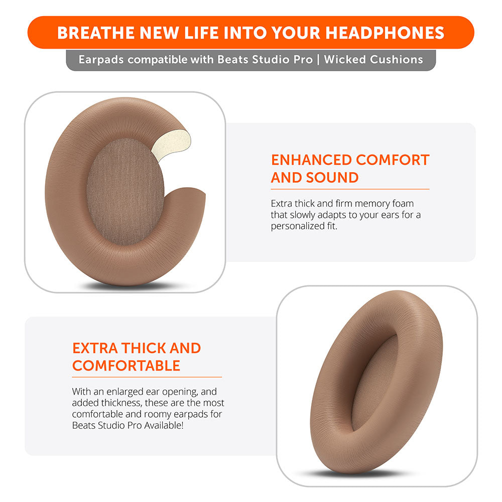 Beats Studio Pro Earpads by Wicked Cushions