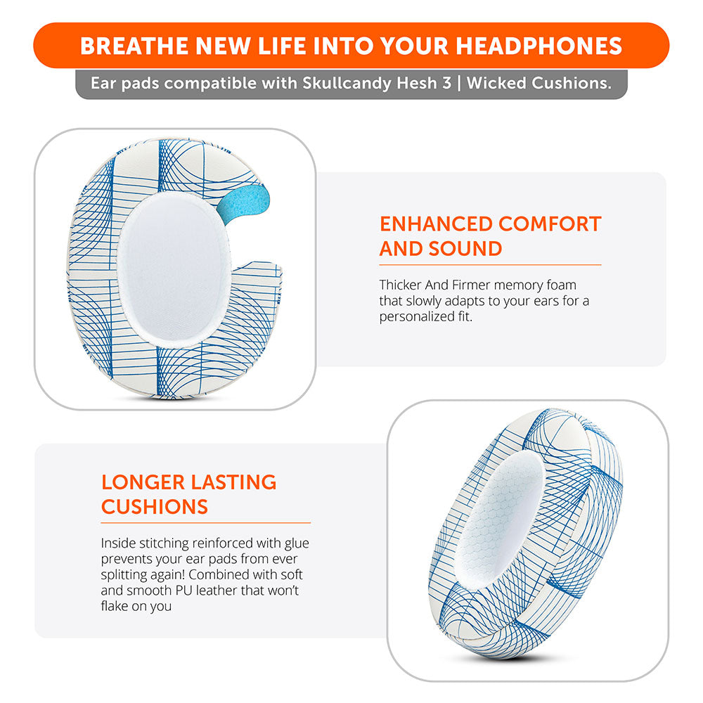 Skullcandy Hesh 3, Evo, and Crusher Replacement Earpads