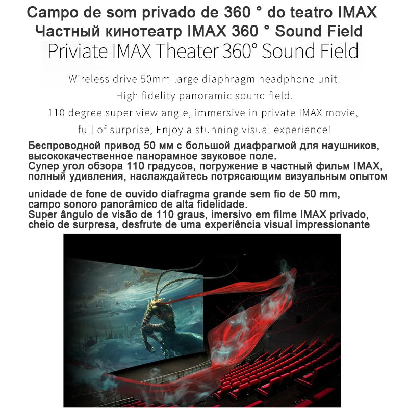 AyeBeau BOBOVR Z6 Wireless VR Headset with Built-in Stereo Headphones