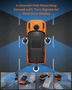 Acumen The Legend 4CH Bundle – Quad-FHD Digital Rearview Mirror System with WiFi, GPS & Night Vision