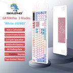 Wireless Mechanical Keyboard with 3.0 Screen 3 Knobs Hot-Swappable Silent Switch PBT keycaps