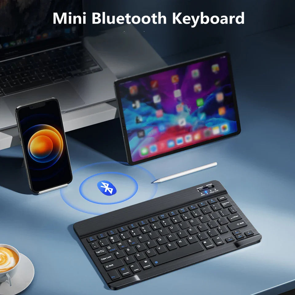 Kebidumei Wireless Bluetooth Mini Keyboard – Rechargeable, 78 Keys