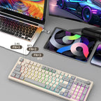 98-key Wireless Keyboard Rainbow Light