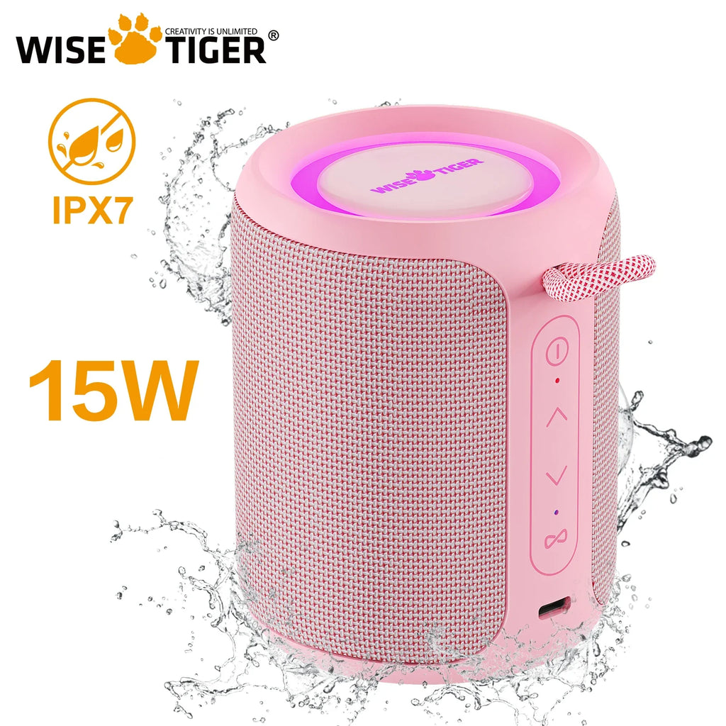 Wise Tiger P1S Portable Bluetooth Speaker – Waterproof, 25W