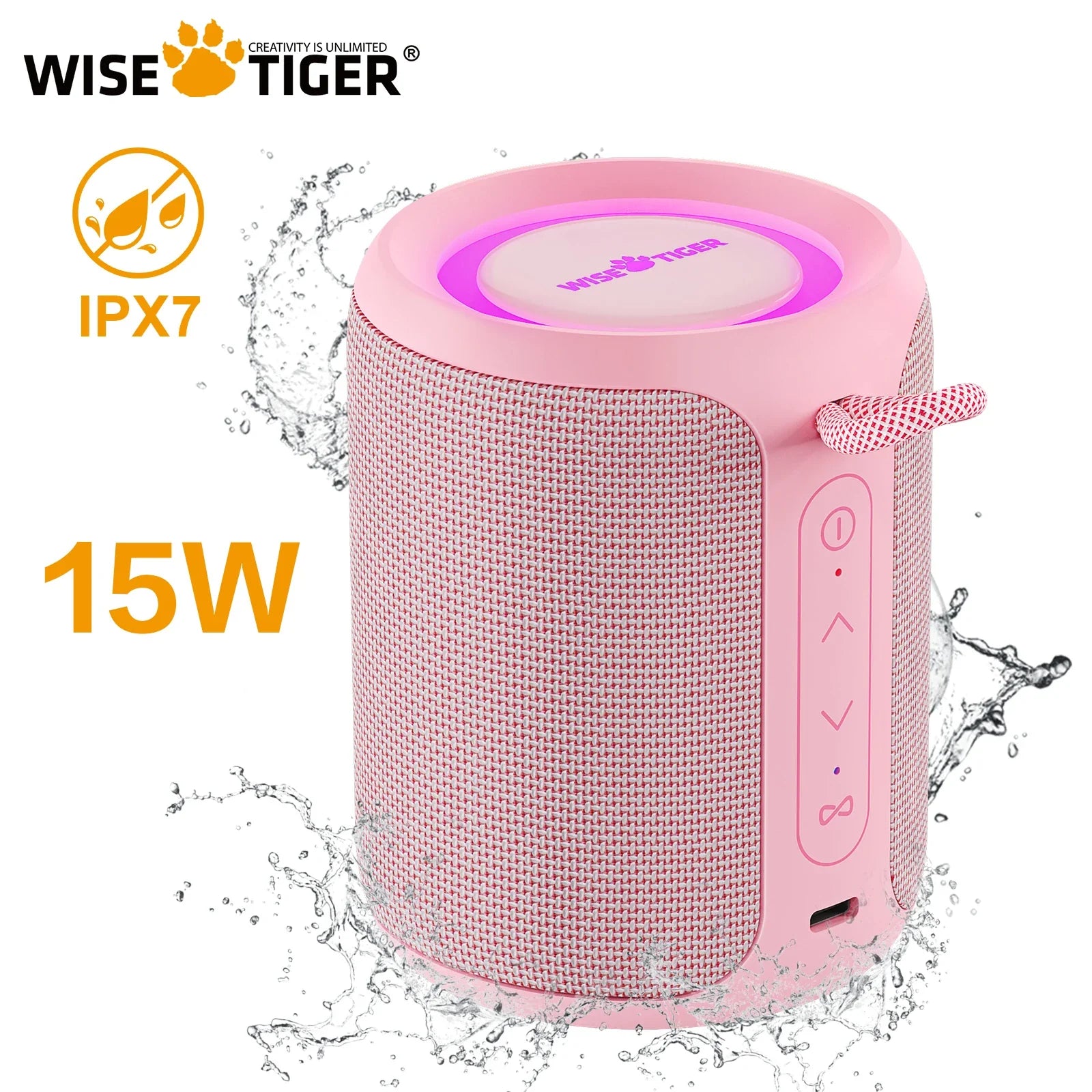 Wise Tiger P1S Portable Bluetooth Speaker – Waterproof, 25W