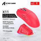Attack Shark X11 Tri-Mode Wireless Gaming Mouse – 22,000 DPI