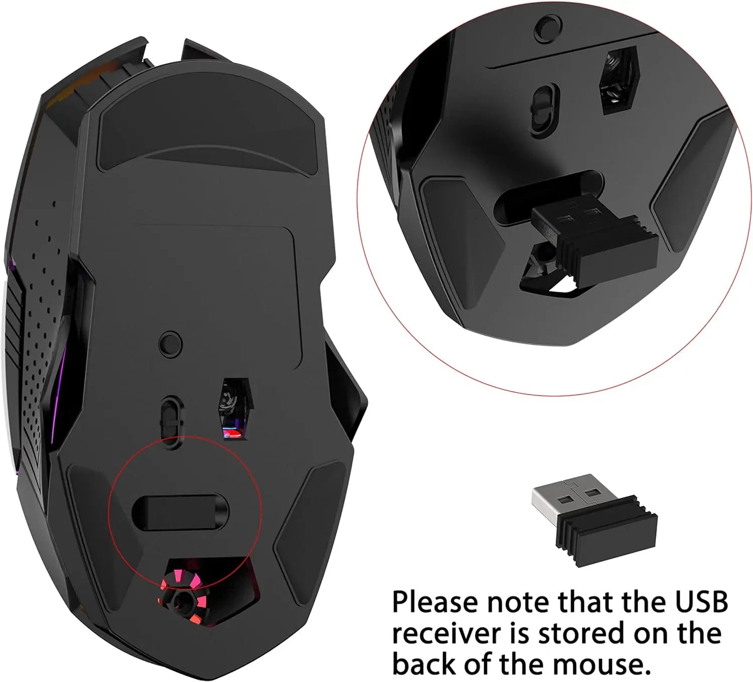 ZIYOULANG X18 Wireless Rechargeable Gaming Mouse – 2400 DPI