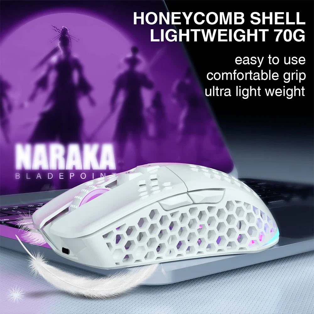 AULA Tri-Mode Wireless Bluetooth Gaming Mouse – 8,000 DPI