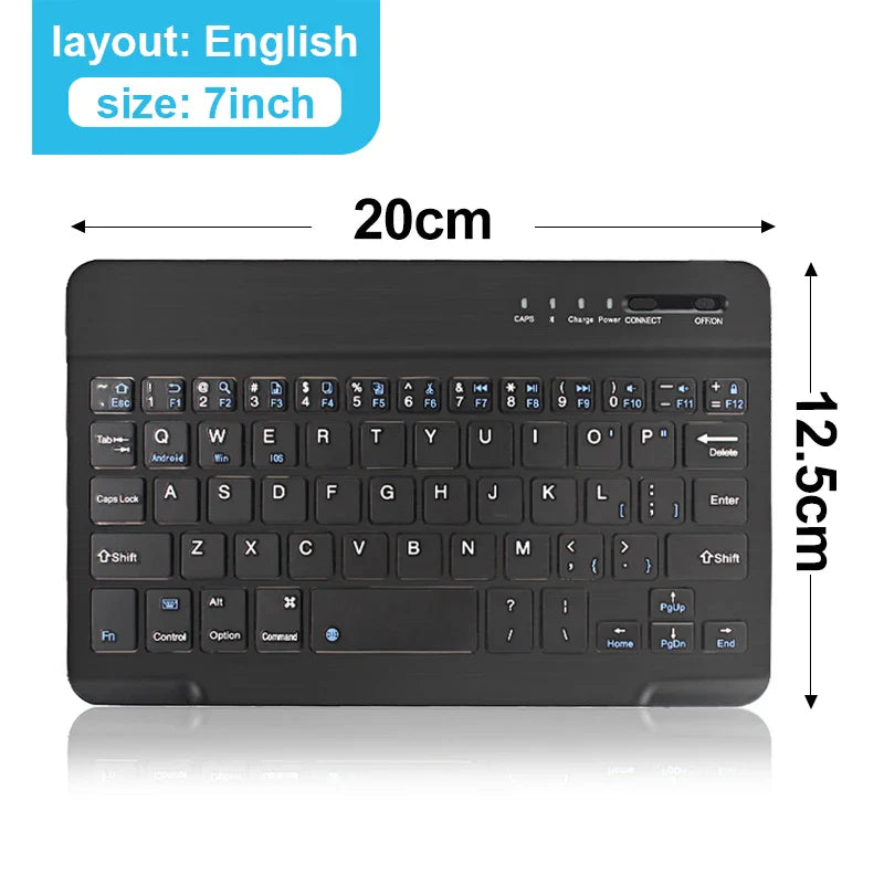 Kebidumei Wireless Bluetooth Mini Keyboard – Rechargeable, 78 Keys