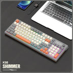 98-key Wireless Keyboard Rainbow Light