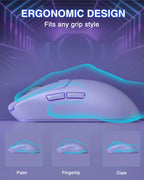 AULA SC580 Tri-Mode RGB Gaming Mouse – 10,000 DPI