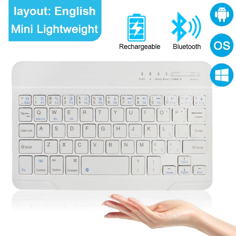 Kebidumei Wireless Bluetooth Mini Keyboard – Rechargeable, 78 Keys