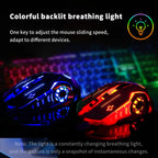 AIEACH Wireless Bluetooth Rechargeable Gaming Mouse – 2000 DPI, Backlit