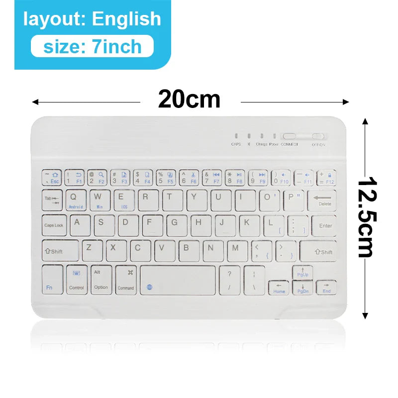 Kebidumei Wireless Bluetooth Mini Keyboard – Rechargeable, 78 Keys