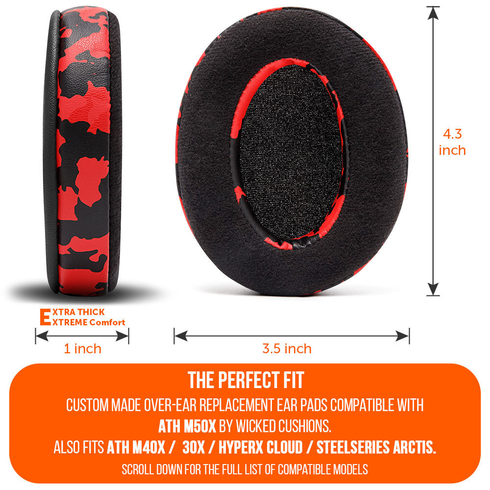ATH M50X Earpads - Velour Hybrid