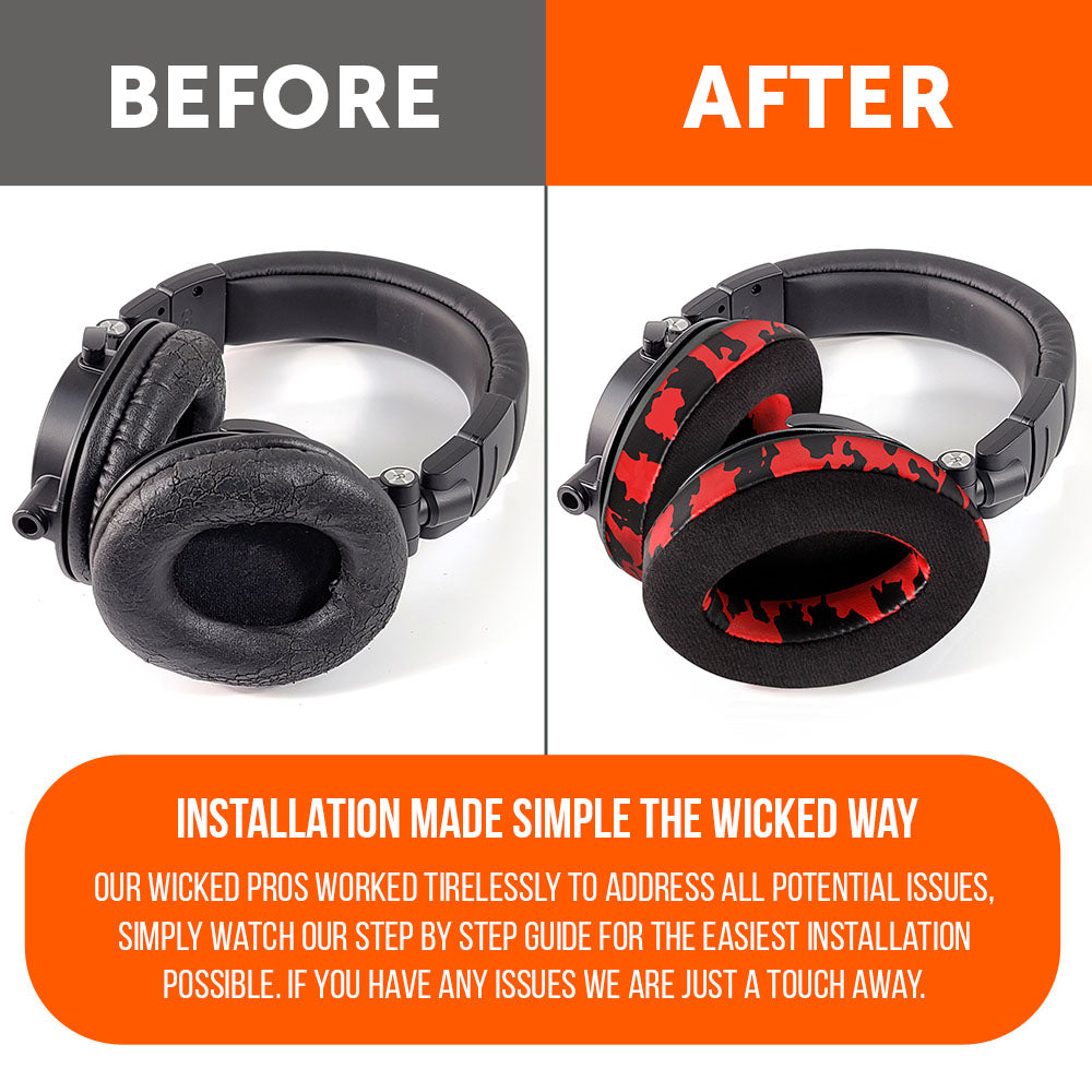 ATH M50X Earpads - Velour Hybrid
