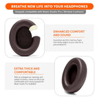 Beats Studio Pro Earpads by Wicked Cushions