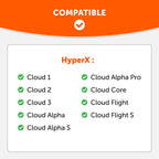 Silicone Headband Cover for HyperX Cloud Series Headphones - WC BandZ Cloud