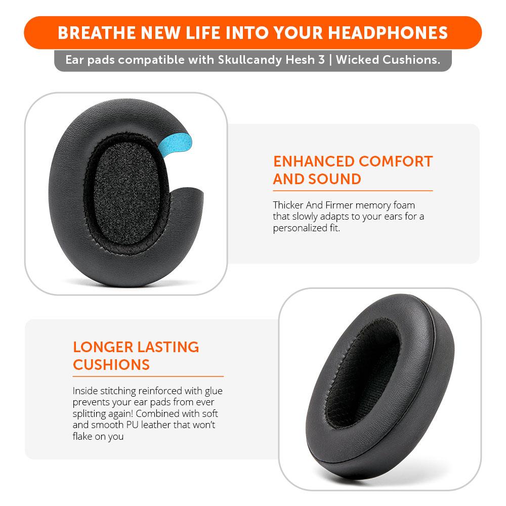 Skullcandy Hesh 3, Evo, and Crusher Replacement Earpads