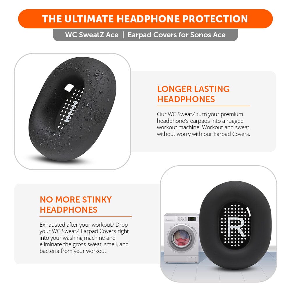 Sonos Ace Earpad Sweat Covers - WC SweatZ Ace