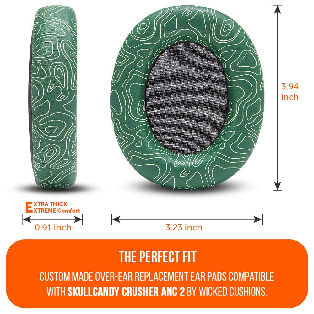 Upgraded Skullcandy Crusher ANC 2 Earpads - WC PadZ Crusher ANC 2