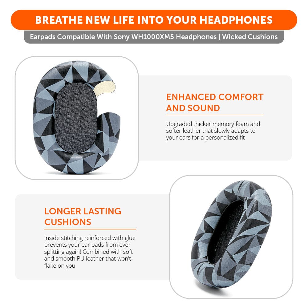 Upgraded Sony XM5 Replacement Ear Pads
