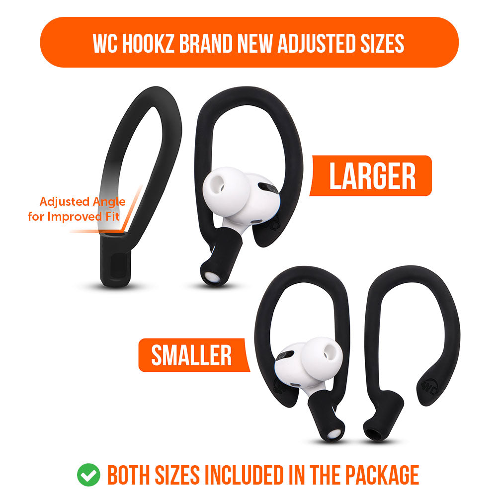 WC HookZ - Over Ear Hooks for Airpods Pro 1, 2 & Airpods 1, 2, 3