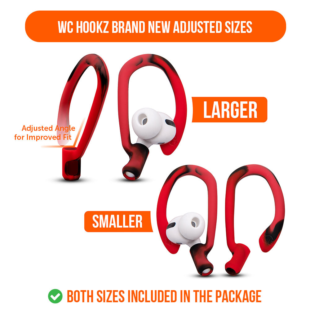 WC HookZ - Over Ear Hooks for Airpods Pro 1, 2 & Airpods 1, 2, 3