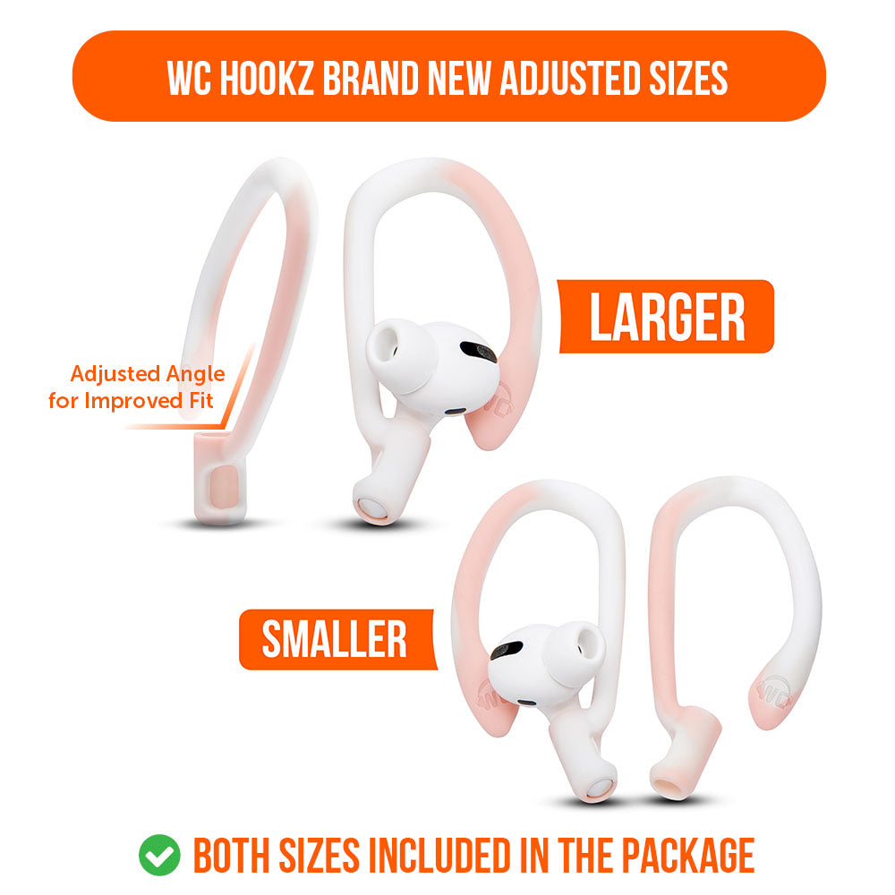 WC HookZ - Over Ear Hooks for Airpods Pro 1, 2 & Airpods 1, 2, 3