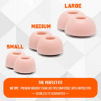WC TipZ - Memory Foam Ear Tips for Airpods Pro & Airpods Pro 2